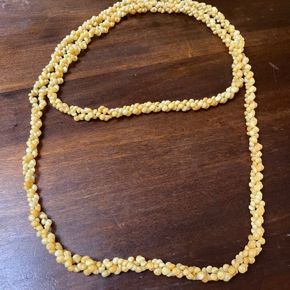 Yellow "Coral" Necklace - Picture 4 of 5